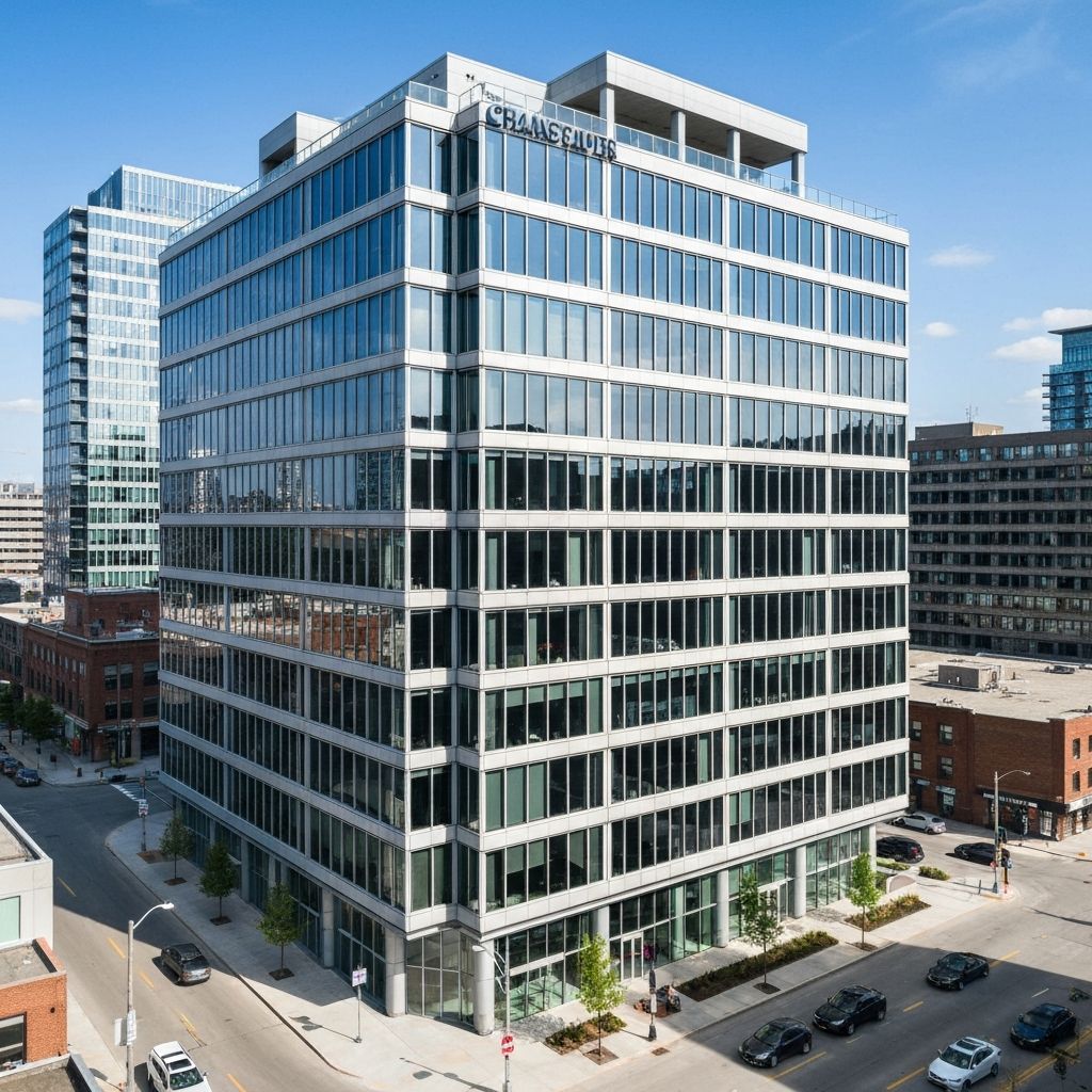 Modern commercial property for mortgage financing